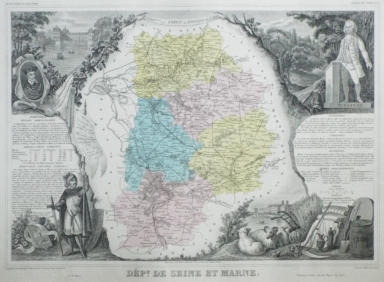 Map of Seine et Marne